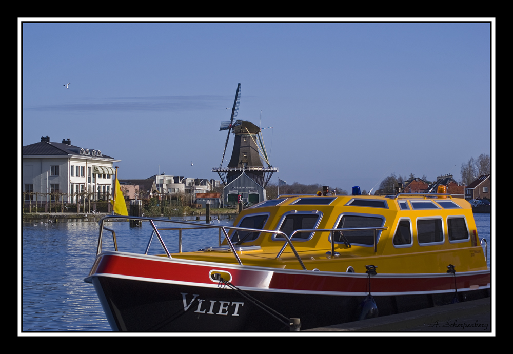 Boat and windmill