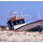 Boat in the desert