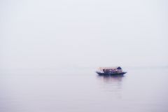 boat in the morning mist