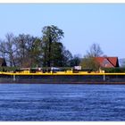 Boat in the river elbe near Gorleben