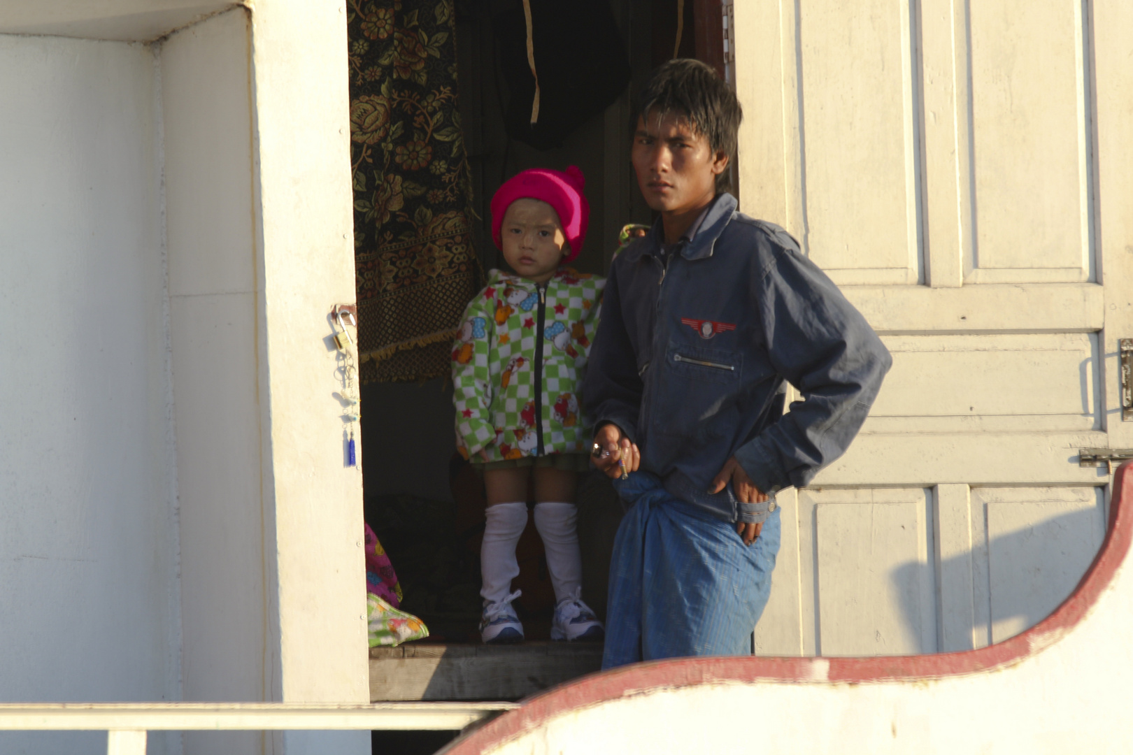 Boat Kids on the Ayarrawaddy, Myanmar