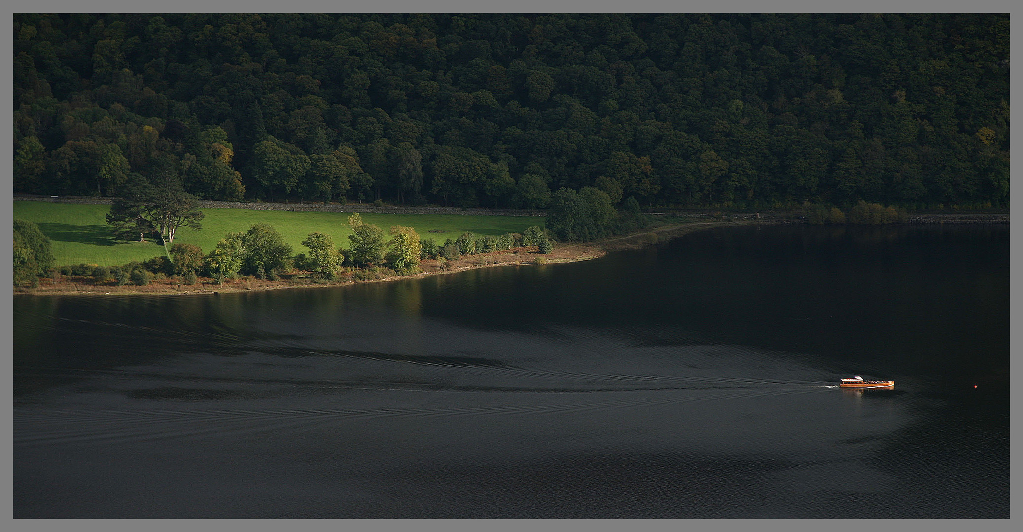 boat on derwentwater, English lake district