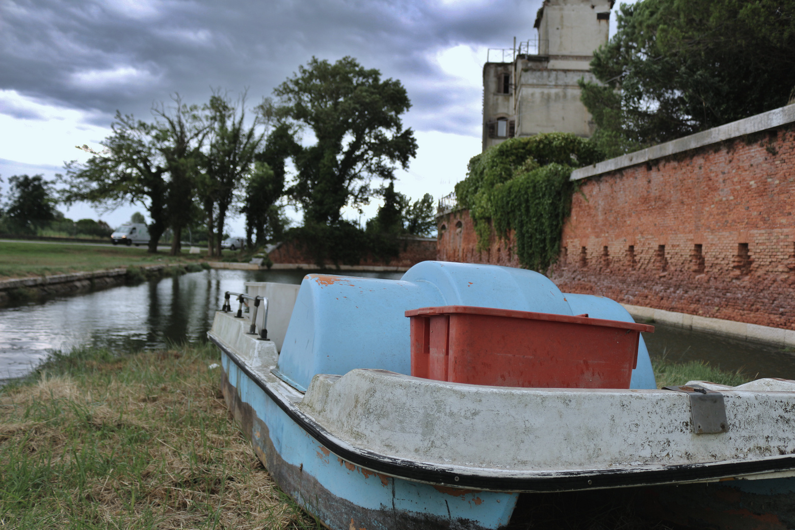 Boat on land