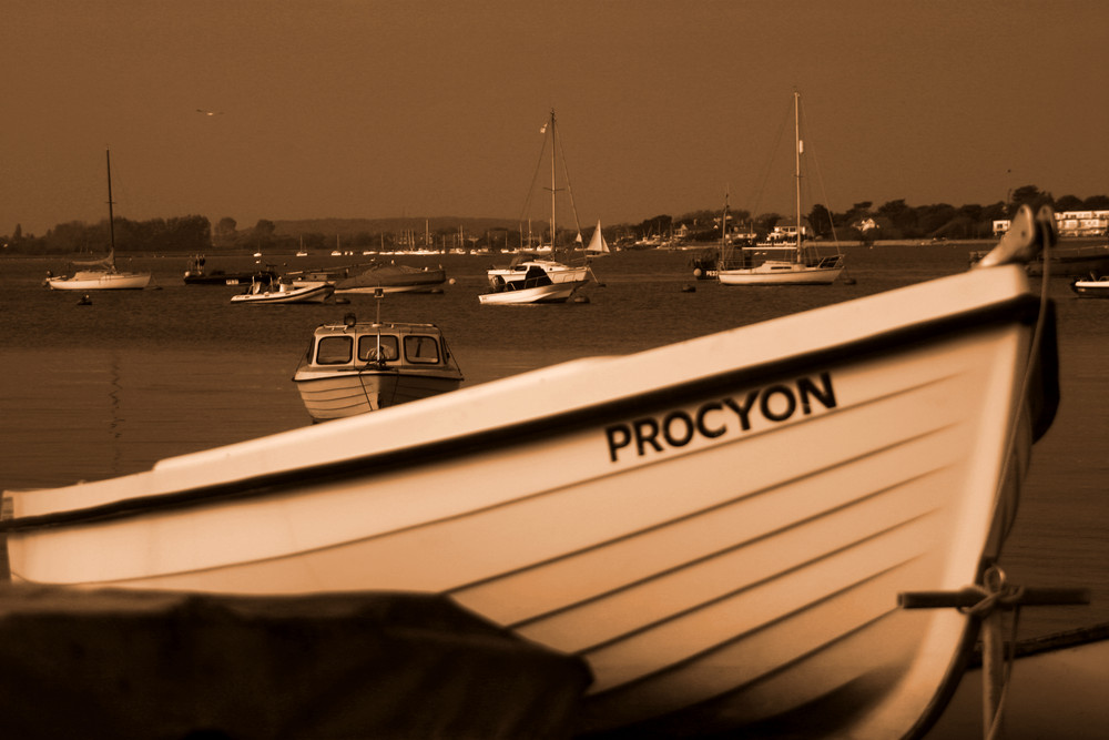 boat on the lake