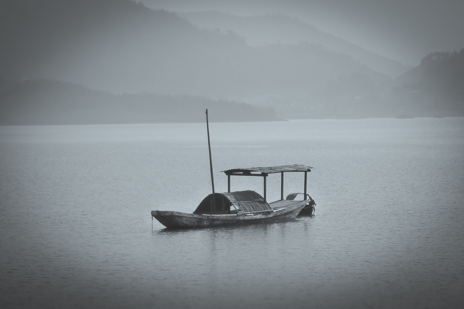 Boat on Tianmu Lake, Liyang, Changzhou