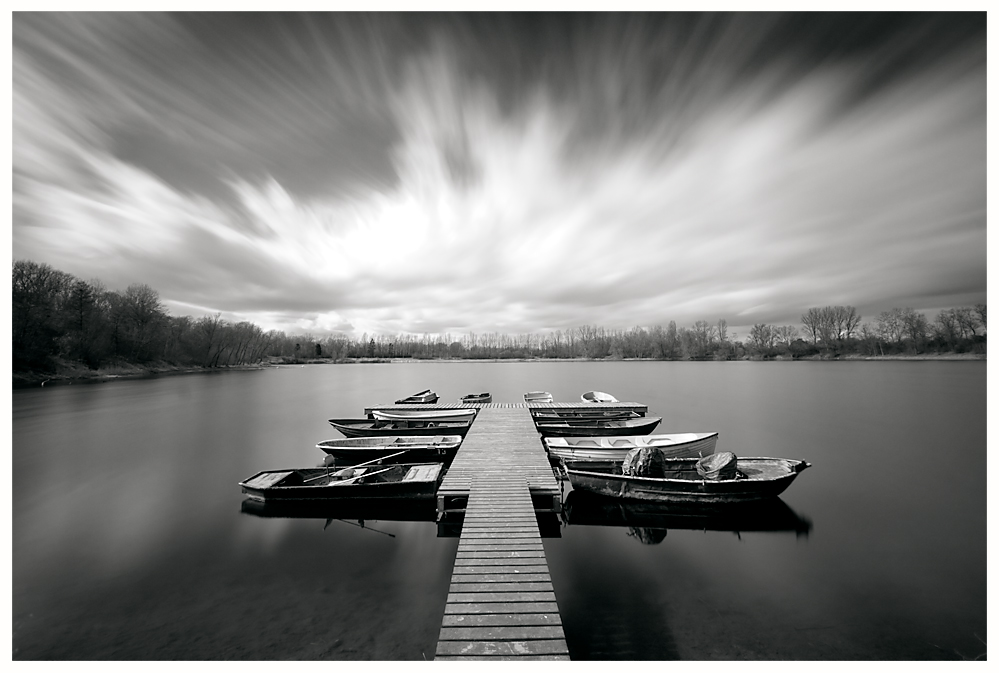 Boats and Clouds II