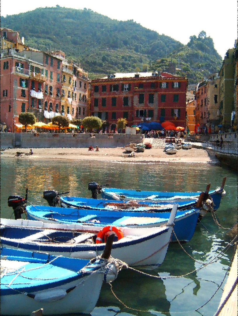 BOATS AT CINQUETERRE