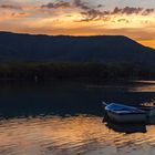 Boats at sunset