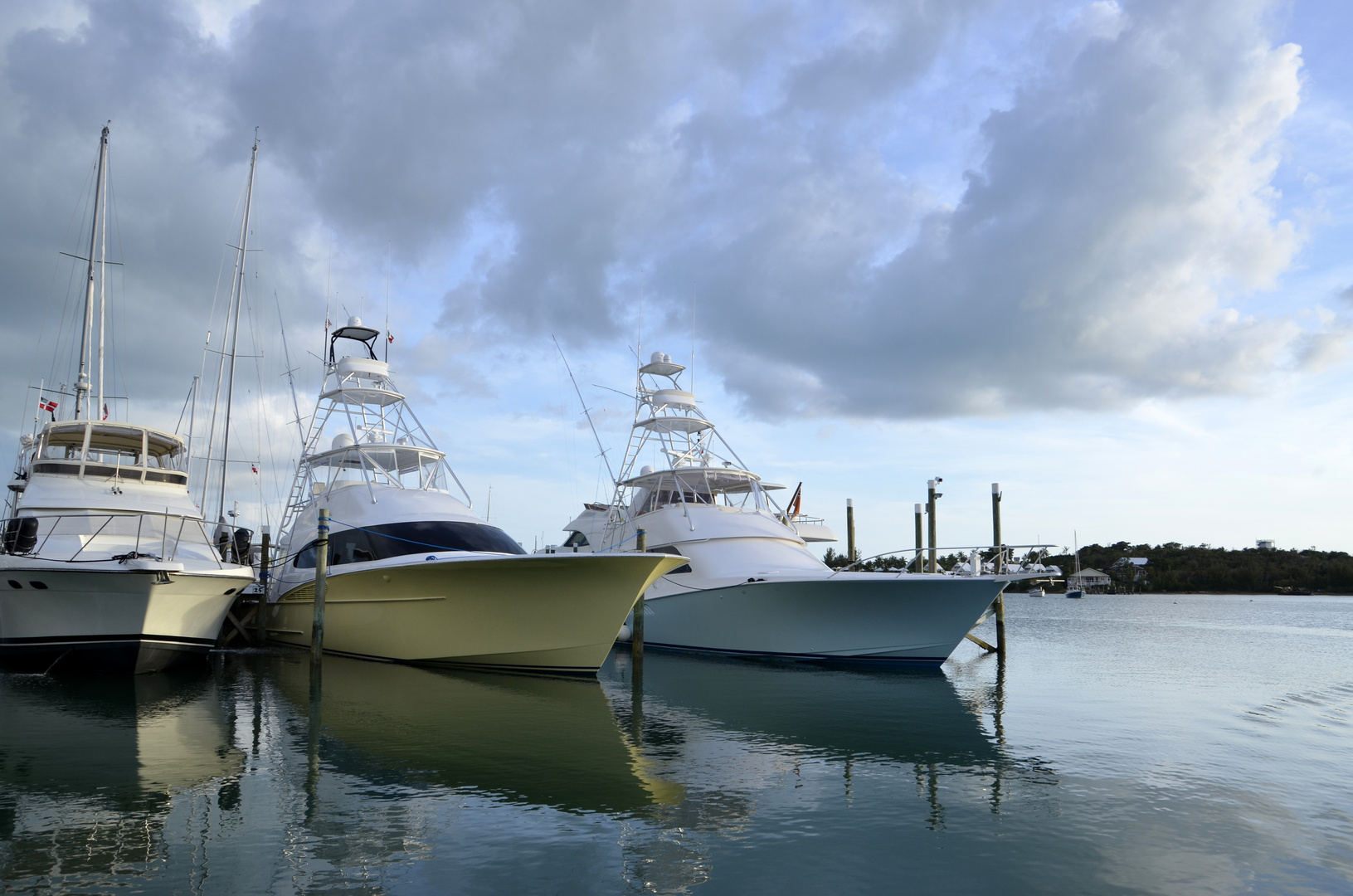 Boats in pastel colors