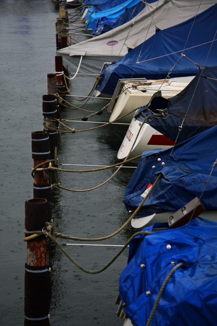 Boats in the Rain