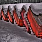 Boats in the snow