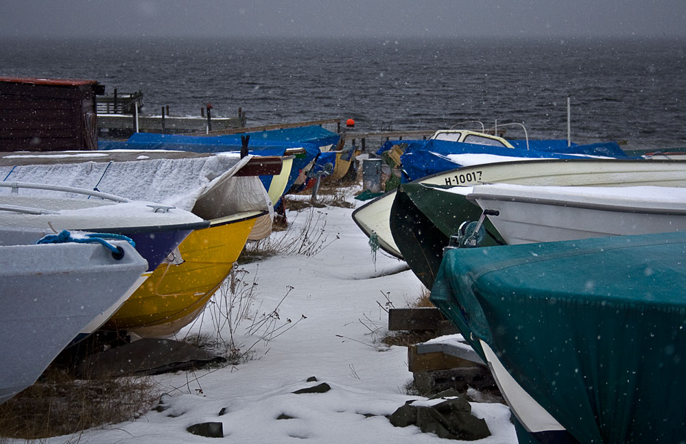 Boats in winter sleep 2