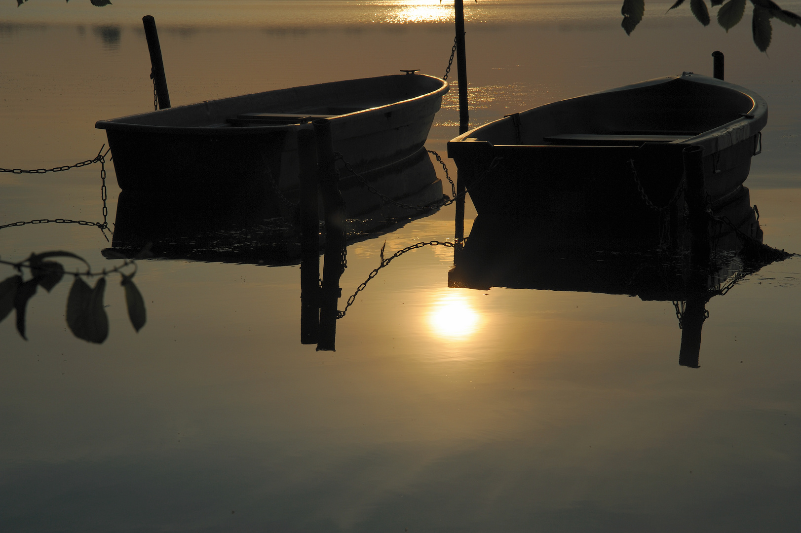 Boats waiting for Sunset