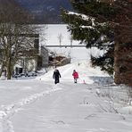 "Bobfahrt auf dem Weg zur Piste"