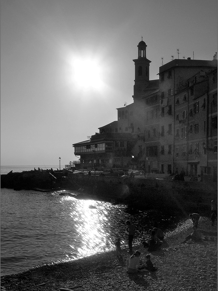 Boccadasse, verso il tramonto