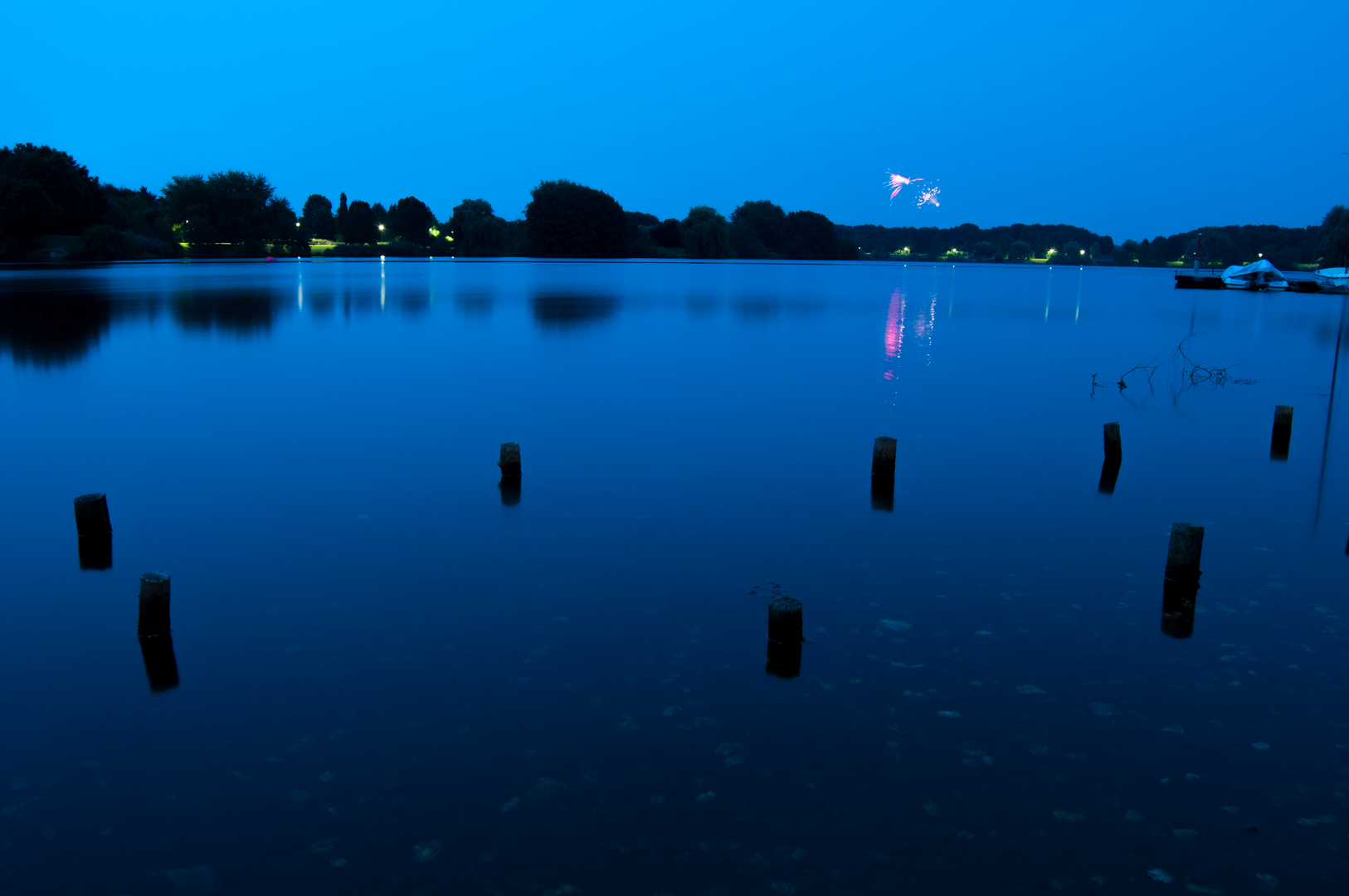 Bocholter Aasee bei Nacht