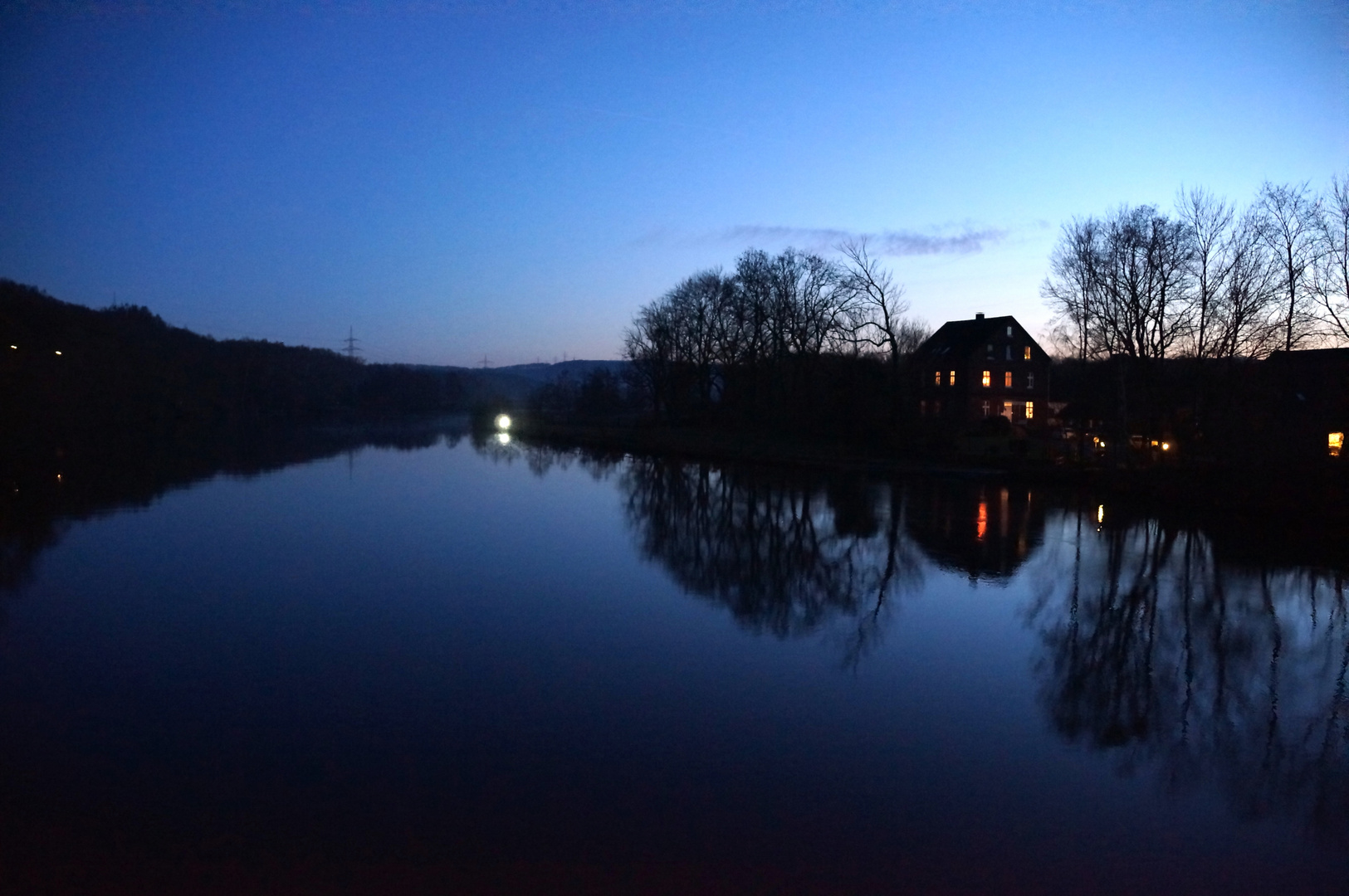 Bochum Dahlhausen: Blick von der Pontonbrücke