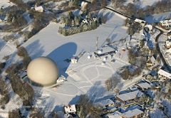 Bochum-Sundern, Sternwarte (Kap-Kaminski) im Schnee