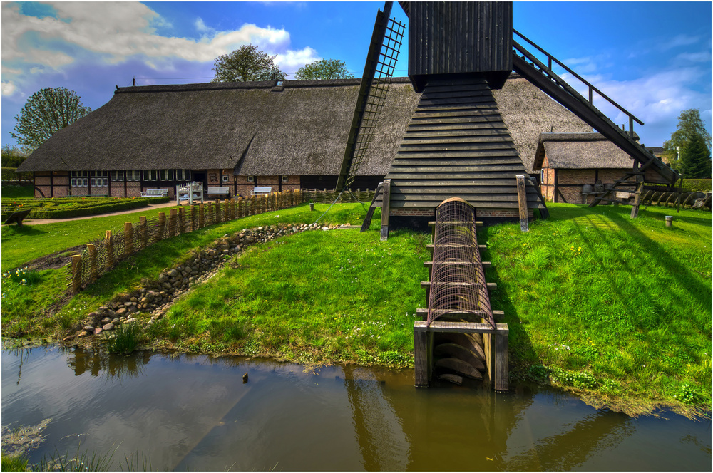 Bockmühle als Feld-Entwässerungsmühle ...