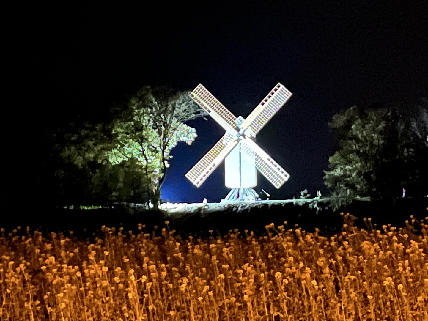 Bockmühle bei Nacht