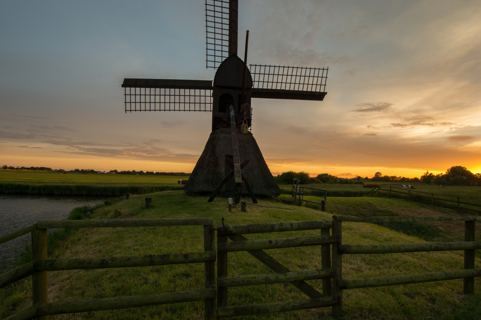 Bockmühle in Honigfleeth bei Wilster/ Schleswig-Holstein