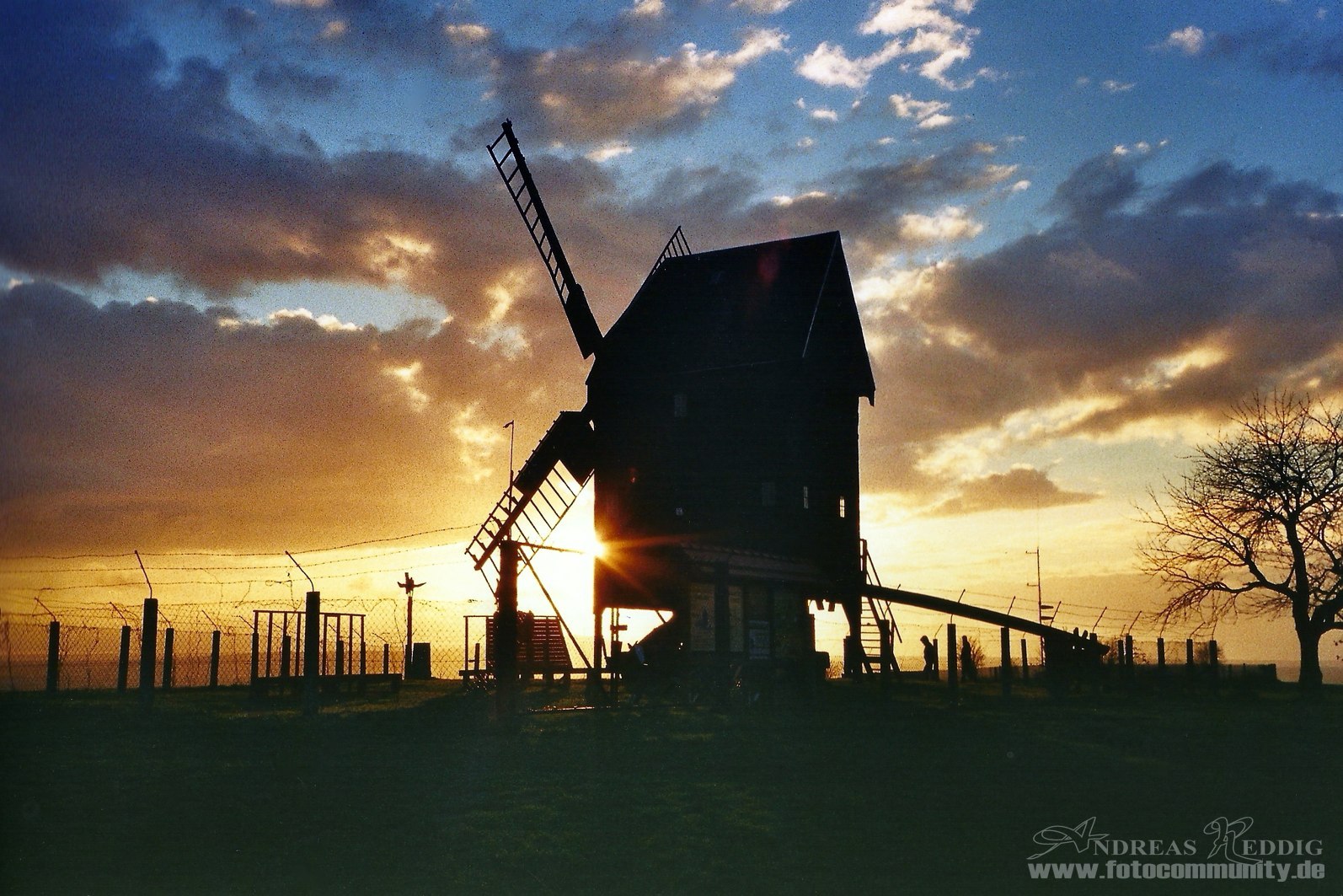 Bockwindmühle auf dem Liebschützberg/Sachsen - 15.11.2004