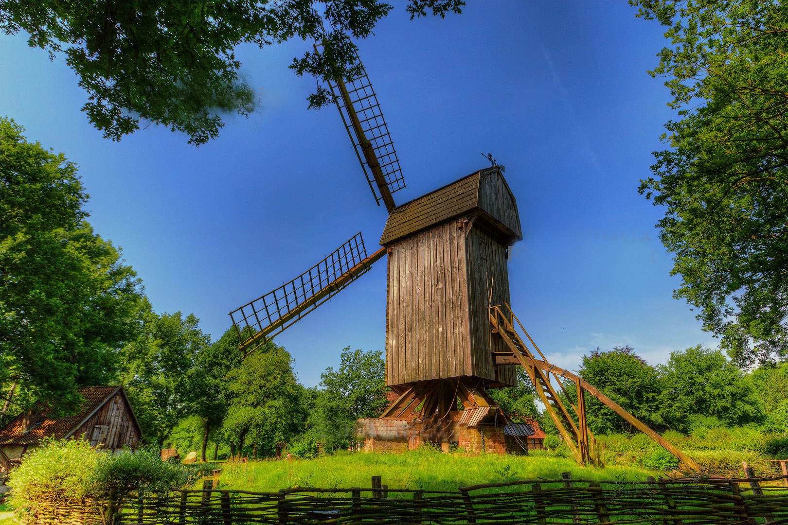 Bockwindmühle im Mühlenhof Münster