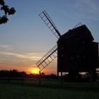 Bockwindmühle Zeuckritz im Abendlicht (Dahlener Heide)