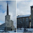 Bodø Domkirche und Rathaus