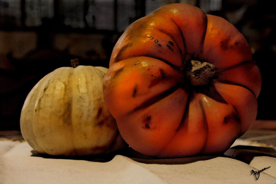 Bodegón con calabazas