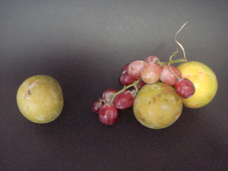 Bodegón con frutas