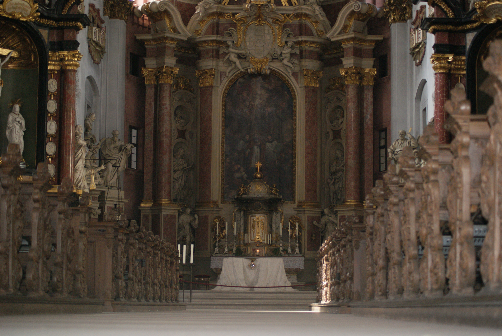 Bodenansicht in der St. Martinskirche in Bamberg