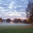 Bodennebel abends am Tolkewitzer Hof