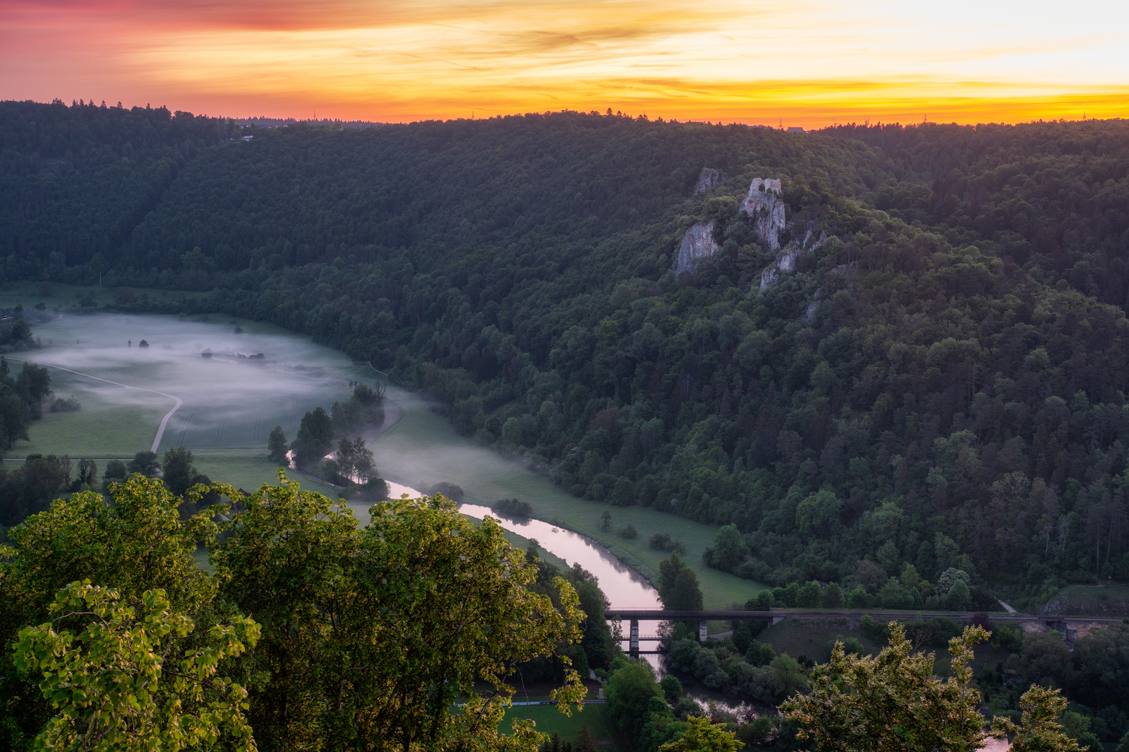 Bodennebel im Blautal