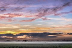 Bodennebel in der Vorstadt