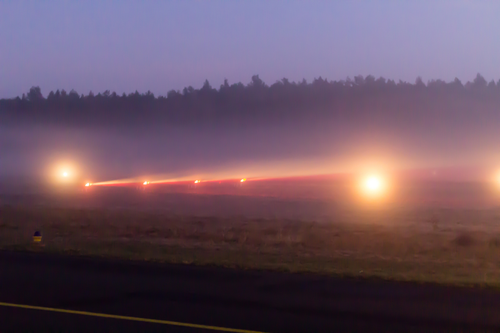 Bodennebel - PAPI RWY07 - EDAZ Schönhagen