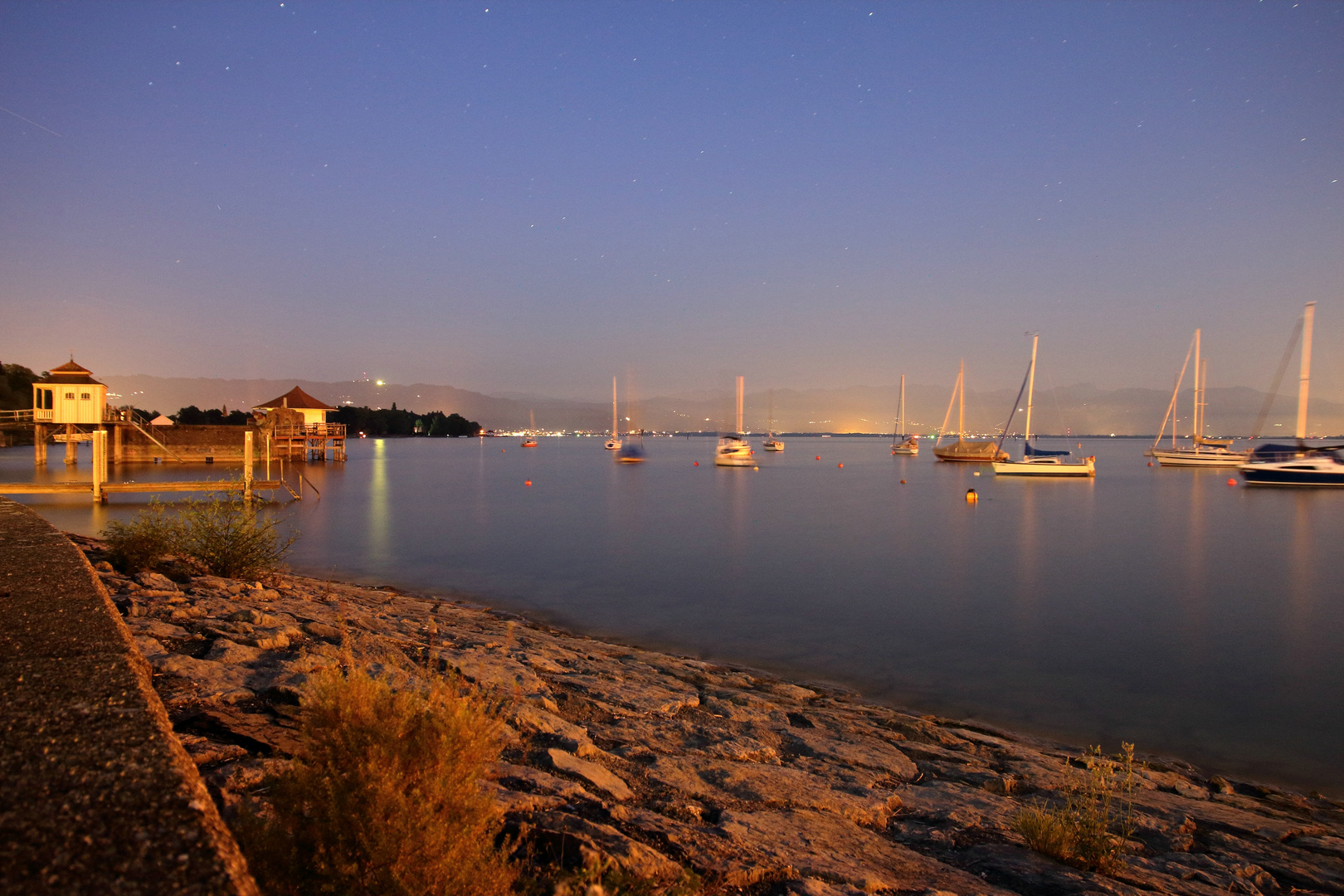 Bodensee bei Nacht