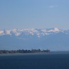 Bodensee Blick in die Berge