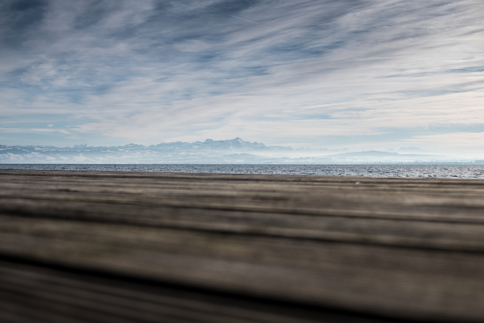 Bodensee im kalten Februar