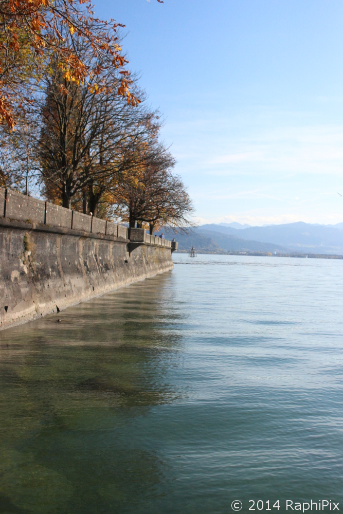 Bodensee in Lindau mit Alpen Foto & Bild landschaft, bach, fluss