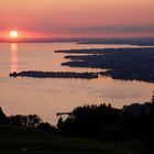 Bodensee mit Sonne