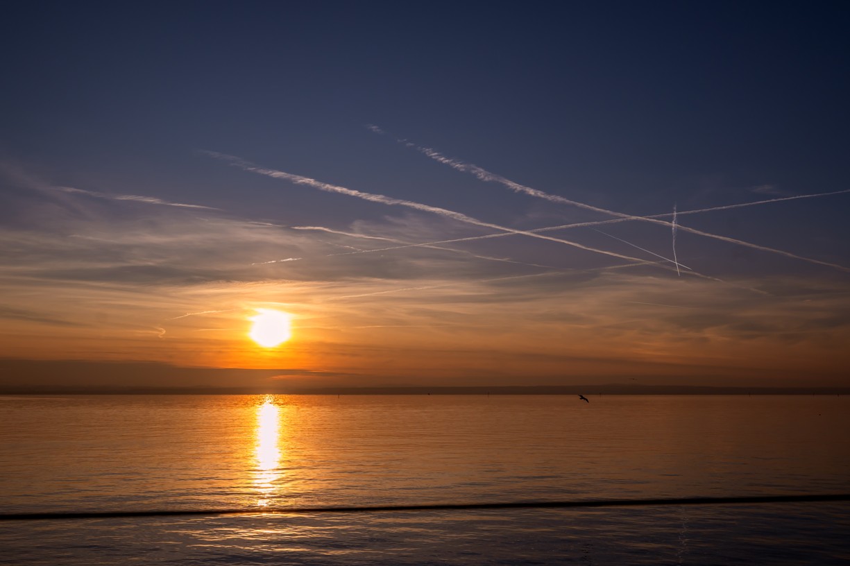 BODENSEE : SONNENUNTERGANG AM BODENSEE