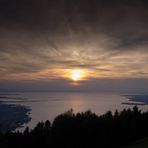 Bodensee - Sonnenuntergang vom Pfänder