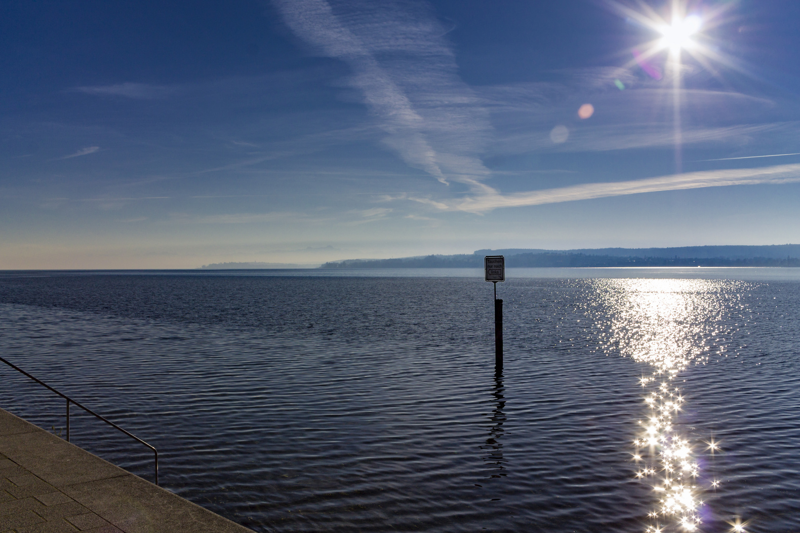 Bodensee Überlingen von der Allee am See aus