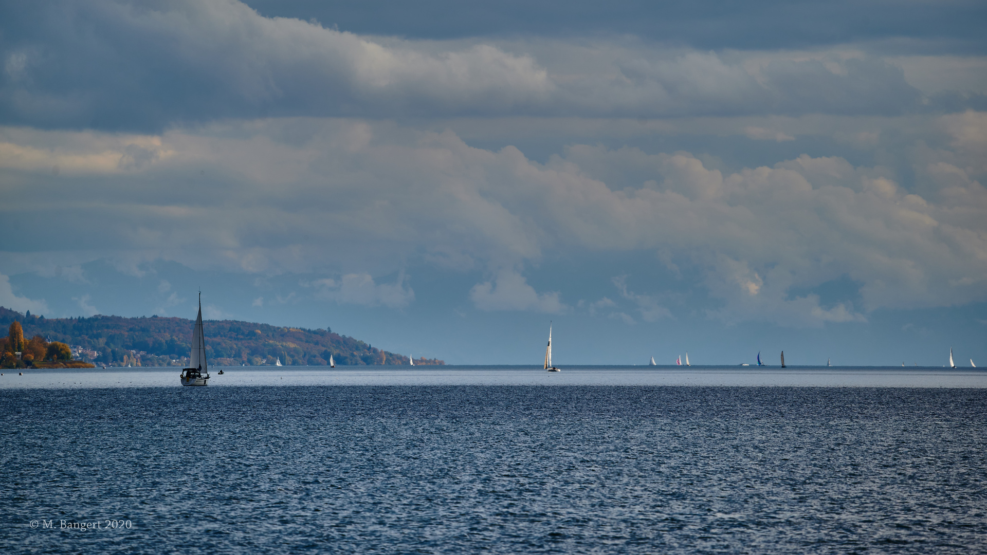 Bodensee, Überlinger See vom Seeufer in Ludwigshafen aus