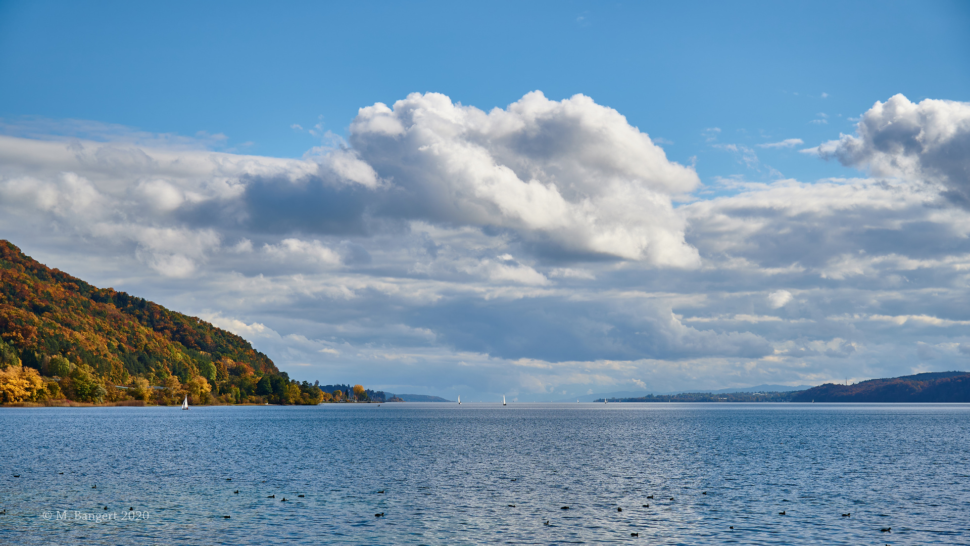 Bodensee, Überlinger See vom Seeufer in Ludwigshafen aus