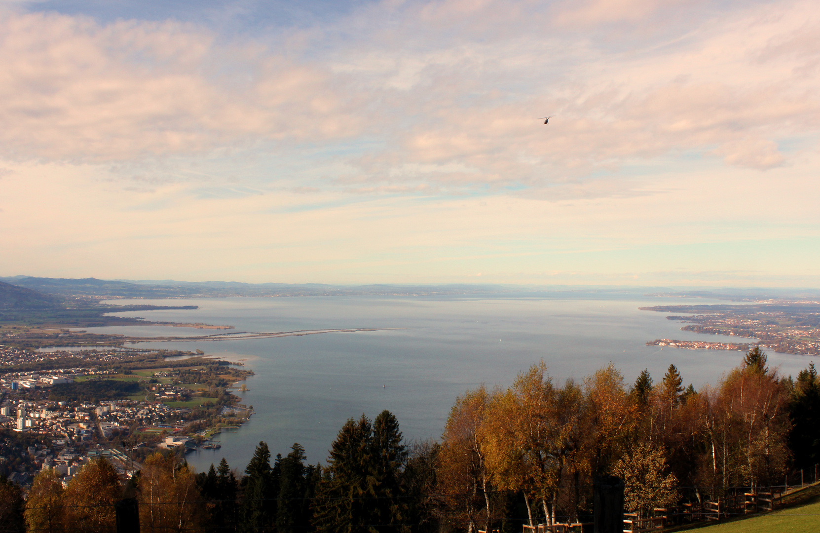 Bodensee vom Pfänder im Herbst