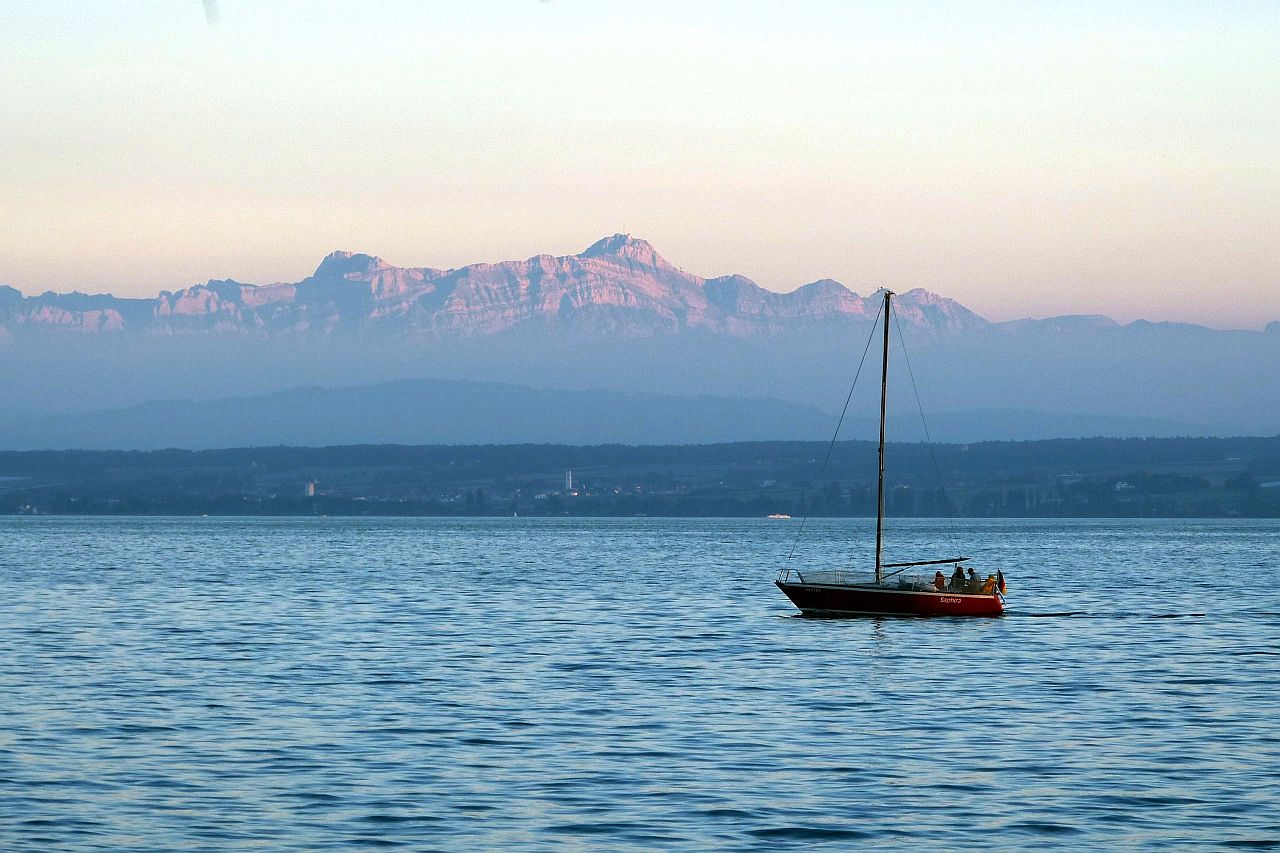 Bodensee -von Meersburg in die Schweiz