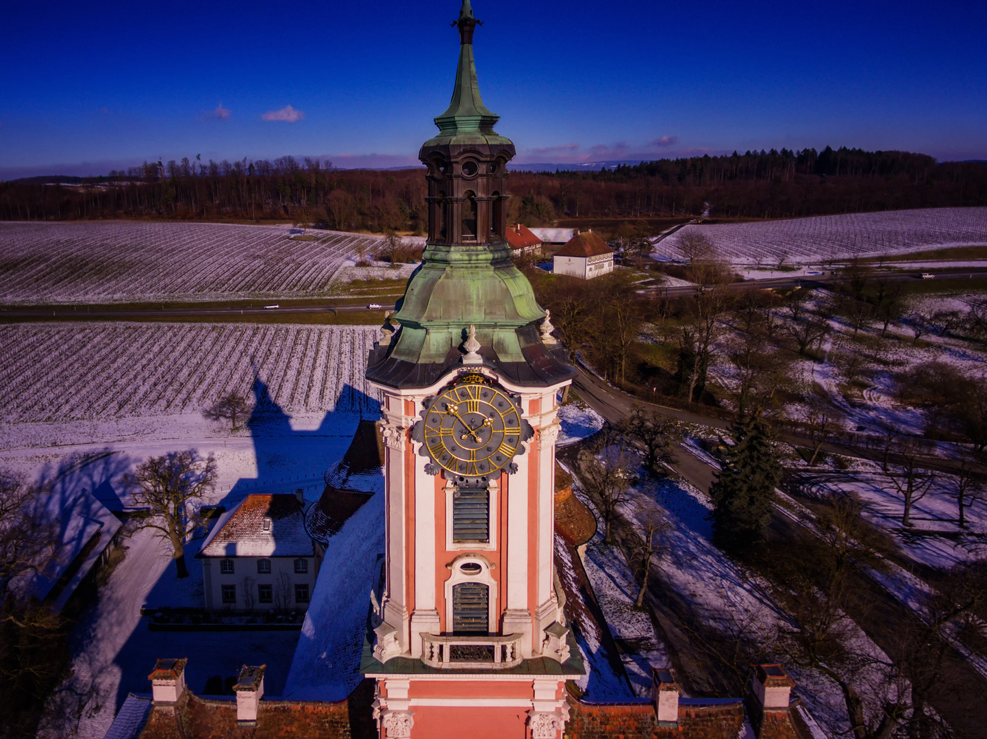 Bodensee Wallfahrtskirche Birnau Zifferblatt