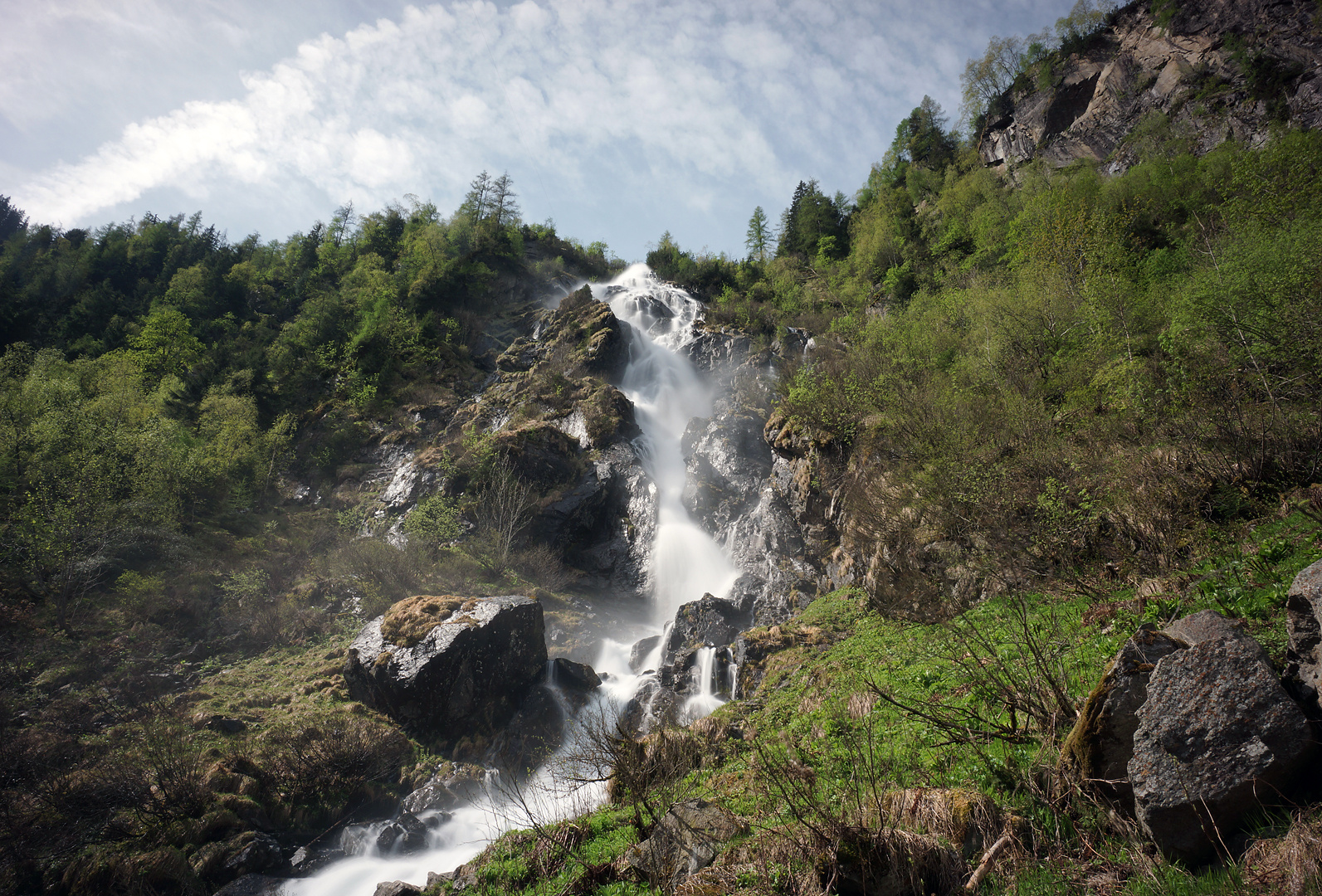 Bodensee Wasserfall vormittags